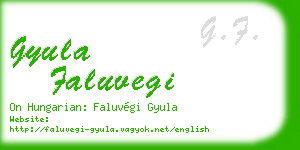 gyula faluvegi business card